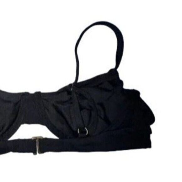 NWT Andie The Bermuda Bikini Swimsuit Underwired Top Full Bust Support M Black - Picture 11 of 15